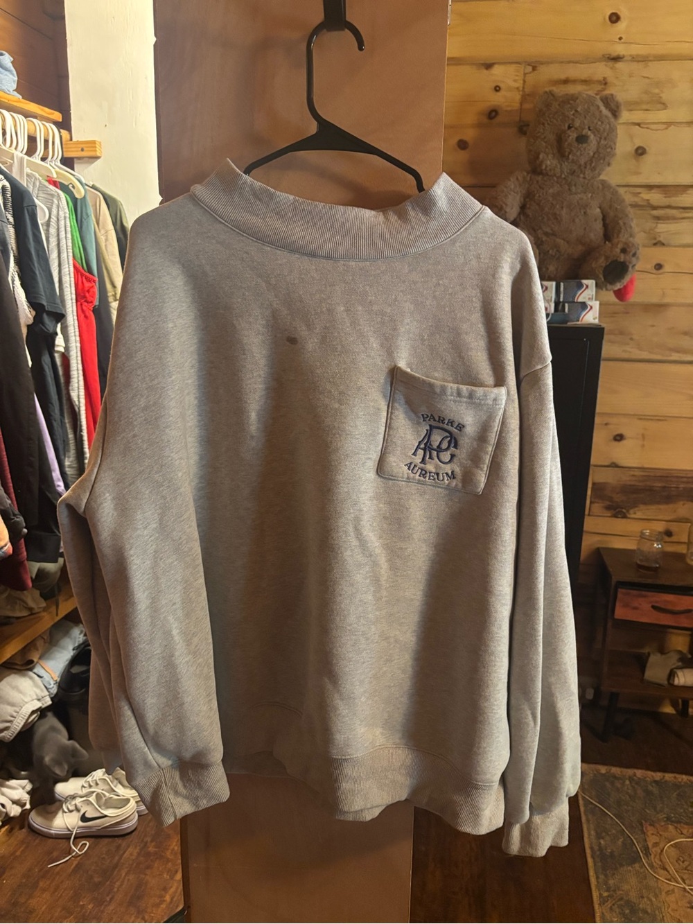 Parke front side pocket logo Mockneck XXL
